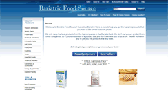 Desktop Screenshot of bariatricfoodsource.com
