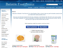 Tablet Screenshot of bariatricfoodsource.com